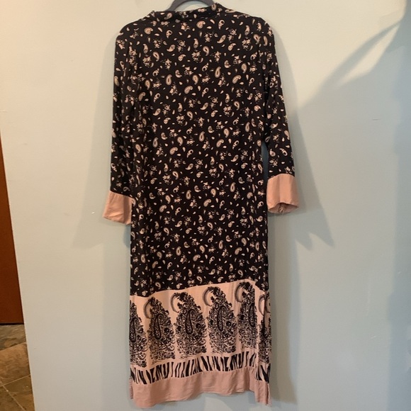 Kurta *damaged* Black and Tan Patterned Women’s Approx. Medium - Picture 6 of 7